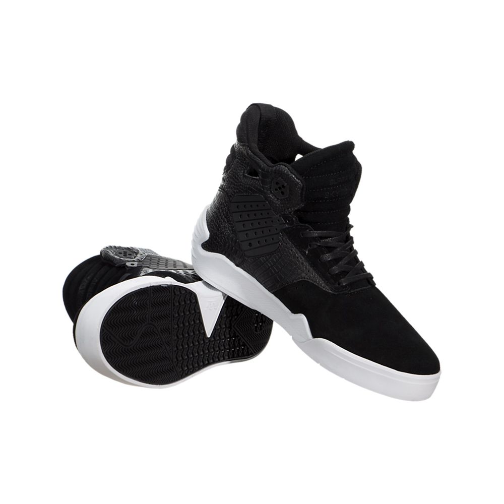 Baskets Montantes Supra SkyTop IV Noir Black/White Homme | DMF-95196585